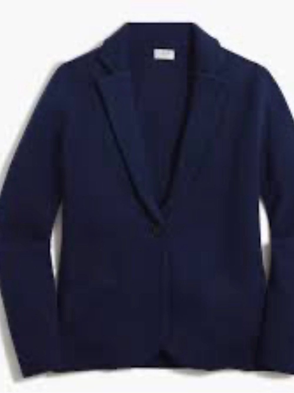 J Crew Navy Women's Knit Blazer Jacket